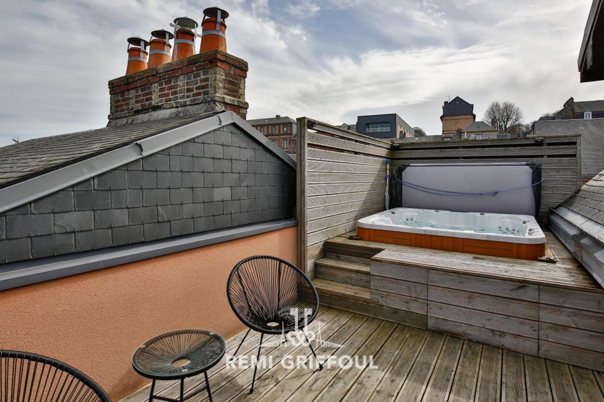 The Cosmopolitan Architect Design Home With Rooftop Jacuzzi 8 Guests Honfleur Exteriér fotografie